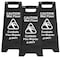 Gritt Commercial Black Caution Wet Floor Sign, Pack of 3, 3PK GRI184-BLK-3PK - alternate 1