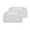 Whitehaus Collection 22 in Rectangular Wall Mount Basin with Single Faucet Drilling and Rear Center Drain Location B-RA55-1H - alternate 1