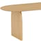 Homeroots 79" Natural Solid Wood Double Pedestal Base Oval Dining Table 712154 - alternate 5