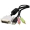 Startech.Com 4-IN-1 USB DVI KVM SWITCH CABLE W/ AUDIO DVID4N1USB10 - alternate 6