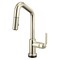 Brizo Litze Smarttouch Pull-Down Prep Faucet with Angle Spout, Industrial Handle Polished Nickel 64964LF-PN - alternate 2