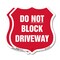 Signmission Driveway Shield Sign Do Not Block Drivew, 12 inch X 12 inch, Aluminum Metal Sign, 2PK SHI-A-2PACK-12-378 - alternate 1