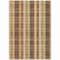 Homeroots 9' X 12' Wheat Ivory And Brown Plaid Washable Indoor Outdoor Area Rug 614027 - alternate 1