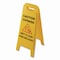 Carlisle Foodservice Wet Floor Sign (English/Spanish), 11 x 25 x 25, Yellow 3690000 - alternate 1