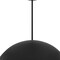 Homeroots 32" Black Aluminum Dome LED Dimmable Outdoor Pendent Hanging Light 683472 - alternate 8