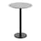 Flash Furniture 31.25" RD Tabletop, Seamless Surface Technology, Gray Faux Concrete, 18" Round Black Bar Height Base ST-RD31-CMGY-TR18B-GG - alternate 1