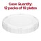 Smarty Had A Party 7.5" Clear w/Silver Vintage Rim Round Disposable Plastic Appetizer/Salad Plates (120 Plates), 120PK 867CS-CASE - alternate 9