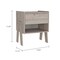 Homeroots 22" Light Gray Wood One Drawer Nightstand 534888 - alternate 8
