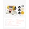 Vevor 1/2HP Bench Buffer Polisher 0 to 8000RPM with 3-inch & 4-inch Wheels DR75B - alternate 6
