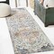 Jonathan Y Lorena Ornate Boho Medallion Light Gray/Dark Blue/Orange 2 ft. x 8 ft. Runner Rug MDP211A-28 - alternate 1