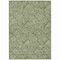 Homeroots 3' X 5' Olive Green And Light Green Floral Washable Indoor Outdoor Area Rug 594647 - alternate 6