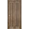 Sartodoors Sliding Closet Bi-fold Doors Walnut Solid Core Modern Interior QUADRO4111BF-WLN-84 x 80 (2* 42x80) - alternate 1