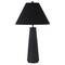 Homeroots 28" Black Ceramic Table Lamp With Black Cone Shade 524344 - alternate 1