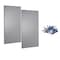 Triton Products (2) Square Hole Pegboards W/ Mounting Hardware, Epoxy 18-Gauge Steel, Gray, 18" W x 36" H LB18-G - alternate 1