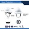Ge Vented Hard Hat, HDPE, 4 Point Ratchet, Type 1, Class C, Gray GH328G - alternate 2
