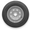 Rubbermaster - Steel Master ST205/75R15 8 Ply 5 On 4.5 Bolt, Silver Wheel Assemblies 599337SIL - alternate 1