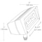 Rab Future Flood Series Led Floodlight Fixture, One 18-Watt 72 Cri 5000K 2310-Lumens FFLED18 - alternate 2