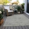 Homeroots 5' X 8' Pewter And Beige Floral Washable Indoor Outdoor Area Rug 604241 - alternate 8