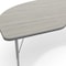 Flash Furniture Wren 96 in x 48 in Kidney Adjustable Height Activity Table, Thermal Laminate Top, Short Legs, Light Gray XU-A4896-KIDNY-LTGRY-T-P-GG - alternate 9