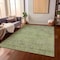 Homeroots 3' X 5' Artichoke Green Geometric Washable Indoor Outdoor Area Rug 607464 - alternate 8