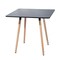 Homeroots 32" Black and Natural Wood Square Dining Table 568205 - alternate 5