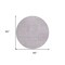Homeroots 8' Lavender And Ivory Round Geometric Washable Indoor Outdoor Area Rug 600752 - alternate 8