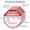 Signmission In Case of Emergency Please Save Ou, 10 inch X 10 inch, Aluminum Metal Signs, 5PK OC-A-5Pack-10-90 - alternate 5