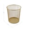 Martha Stewart Ryder Gold Mesh Metal Trash Cans for Home or Office, 4.5 Gallon Capacity, 2PK HH-OHD21-GLD-02-MS - alternate 7