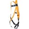 Miller Non-Stretch Full-Body Harness w/Hi-Viz Webbing, 5 Points of Adjustment, Back D-Ring, Mating Chest Buck T4500/XXXLAK - alternate 2