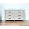Homeroots 58" White Solid Wood Six Drawer Double Dresser 478652 - alternate 6