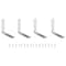Prosource Corner Brace, 2-1/2 in L, 2-1/2 in W, 5/8 in H, Steel, Zinc-Plated, 2 mm Thick Material CB-B025-C4PS - alternate 1