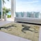 Homeroots 3' X 5' Gold And Charcoal Horse Washable Indoor Outdoor Area Rug 618649 - alternate 3