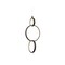 Jonathan Y Loop 7.8 in. Adjustable Integrated LED Metal Ring Pendant, Black JYL7210A - alternate 1