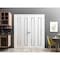 Sartodoors Sliding Closet Double Bi-fold Doors, Planum 0888 Painted White with Frosted Glass, Sturdy Tracks Mo PLANUM0888DBF-BEM-96 x 80 (4* 24x80) - alternate 5