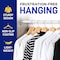 Lifemaster Wooden Hanger Set, Non-Slip, Space-Saving, Swivel Hook, Natural Wood, 30PK LMHNWD30 - alternate 5