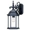 Homeroots Narrow Matte Black Domed Hanging Glass Lantern Wall Light 398587 - alternate 1