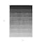 Homeroots 10' X 14' Black And Ivory Ombre Washable Indoor Outdoor Area Rug 595792 - alternate 9