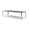 Homeroots 118" Gray and Nickel Wood and Stainless Steel Dining Table 718898 - alternate 7