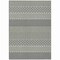 Homeroots 9' X 12' White And Black Chevron Washable Indoor Outdoor Area Rug 612302 - alternate 7