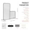 Vevor L Screen Baseball Pitching Net for Batting Cage Softball Screen 7x7ft XH-SH-7X7-L - alternate 6