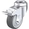 Blickle Kingpin Swivel Caster, TPR, 3-1/8", Brake LKRA-PATH 80KF-FI - alternate 1