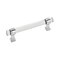 Amerock Glacio 5-1/16 in 128 mm Center-to-Center Clear/Polished Chrome Cabinet Pull BP36655C26 - alternate 1
