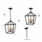 Jonathan Y Pagoda 12" 4-Light Classic Traditional Metal Cage Lantern LED Pendant, Oil Rubbed Bronze/Brass Gold JYL7436D - alternate 10