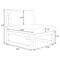 Leisuremod Chelsea 5-Piece Middle Patio Chairs and Coffee Table Set Black Aluminum With Orange Cushions CSTBL-4OR - alternate 7