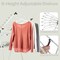 Home-Complete Clothes Drying Rack 2-Level Laundry Drying Rack with 24 Rails, Hanging Bar, 2 Adjustable Wings 82-CRAF16-WHT - alternate 10
