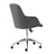 Homeroots Dark Gray and Silver Aluminum and Fabric Adjustable Swivel Rolling Conference Office Chair 544973 - alternate 8