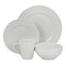Elama Jasmine 16 Piece Porcelain Dinnerware Set in White EL-JASMINE - alternate 9