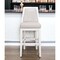Homeroots 31" Gray And White Faux Leather And Solid Wood Bar Height Swivel Bar Chair 550090 - alternate 1