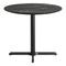 Flash Furniture Commercial 36" Black Faux Marble HPL Tabletop - Black Table Height X Base ST-RD36-BKMAR-T3030-GG - alternate 8