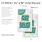 Signmission Hand Car Wash, Vinyl Decals Only 24 Inch x 36 Inch, Vinyl Decal, 2PK DSB-2436-2PACK-Hand Car Wash - alternate 2